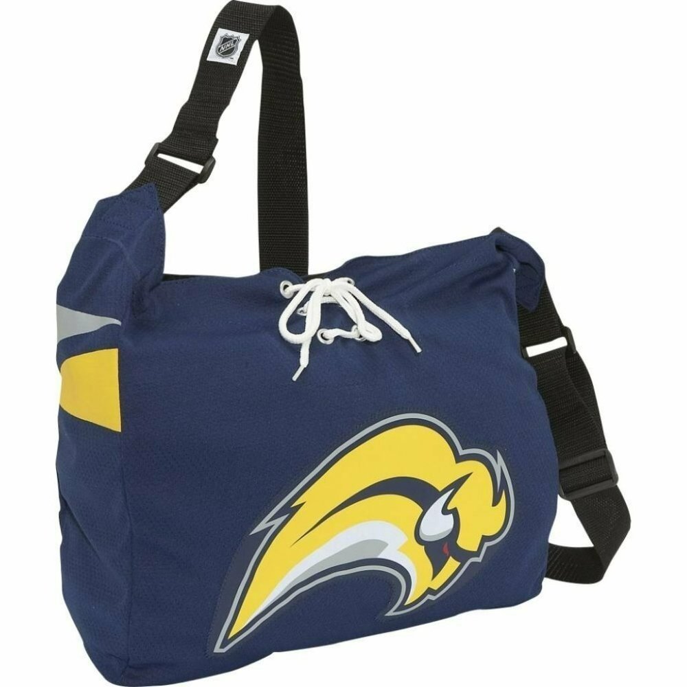 BUFFALO SABRES NHL JERSEY FABRIC STYLE MVP MESSENGER TOTE BAG NEW